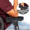 Mind Reader Air-Cloud Memory Foam Armrest Pads, Office & Gaming Chair Arm Rests, Elbow Support with Washable Cover, Black