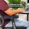 Mind Reader Air-Cloud Memory Foam Armrest Pads, Office & Gaming Chair Arm Rests, Elbow Support with Washable Cover, Black