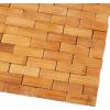 Mind Reader Bath Mat, Shower Mat, Bathtub Mat, Bathroom Accessory, Wood, Rayon from Bamboo, 23.5″L x 16.5″W x 0.4″H, Brown(Brown)