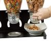 Mind Reader Cereal Dispenser, Triple Canister, Cereal Station, Countertop Space Saver, Snack, 17″ L x 5.5″ W x 22.5″ H, Black