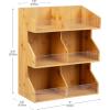 Mind Reader Coffee Pod Condiment Station, Countertop Organizer, Kitchen, Rayon from Bamboo, 13″ L x 6.25″ W x 15.25″ H, Brown(Brown)