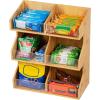 Mind Reader Coffee Pod Condiment Station, Countertop Organizer, Kitchen, Rayon from Bamboo, 13″ L x 6.25″ W x 15.25″ H, Brown(Brown)