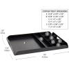 Mind Reader Coffee Station Serving Tray, 7 Pod Capacity Countertop Organizer, Storage, 17.5″ L x 13.25″ W x 1.25″ H, Single, Black(Black)