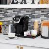 Mind Reader Coffee Station Serving Tray, 7 Pod Capacity Countertop Organizer, Storage, 17.5″ L x 13.25″ W x 1.25″ H, Single, Black(Black)
