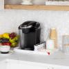 Mind Reader Coffee Station Serving Tray, 7 Pod Capacity Countertop Organizer, Storage, 17.5″ L x 13.25″ W x 1.25″ H, Single, Black(White)