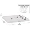 Mind Reader Coffee Station Serving Tray, 7 Pod Capacity Countertop Organizer, Storage, 17.5″ L x 13.25″ W x 1.25″ H, Single, Black(White)