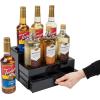 Mind Reader Coffee Syrup Station, Coffee Bar Accessories, Countertop Organizer, Acrylic, 14.25″ L x 12.5″ W x 7″ H, Black