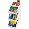 Mind Reader Coffee Tea Utensil and Condiment Station, Countertop Organizer, Coffee Bar, Kitchen, 6″L x 9″W x 16″H, White(White Acrylic)