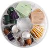Mind Reader Coffee, Tea or Condiment Station, Countertop Organizer, Coffee Bar, Acrylic, 7.75″L x 7.75″W x 3.5″H, Clear(Clear)