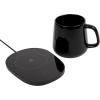 Mind Reader Coffee Warmer and Mug Set, Tea Cup Warmer, Coffee Accesories, Desk, USB Cord, 6.5″ L x 4.75″ W x 1″ H, 2 Pcs, Black