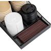Mind Reader Cup and Condiment Station, Set of 2, Countertop Organizer, Coffee Bar, Metal Mesh, 8.5″ L x 14.5″ W x 5.25″ H, Black