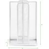 Mind Reader Cup and Lid Carousel, Countertop Org, Coffee Bar, Beverage Cup Holder, Metal Mesh, 8″L x 8″W x 11.5″H, White(White)