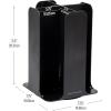Mind Reader Cup and Lid Carousel, Countertop Org, Coffee Bar, Beverage Cup Holder, Plastic, 7.75″L x 7.75″W x 11.5″H, Black(Black)