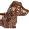 Mind Reader Dachshund Figurine, Desk or Bookshelf Home Decor, Cast Aluminum, Antique Brass Finish