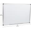 Mind Reader Dry Erase Magnetic White Board, Wall Mount, Eraser Marker Shelf, Planner, Office, 47.75″ L x 36″ W x .5″ D, White(24″W x 0.5″H)