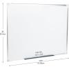 Mind Reader Dry Erase Magnetic White Board, Wall Mount, Eraser Marker Shelf, Planner, Office, 47.75″ L x 36″ W x .5″ D, White(36″W x 0.5″H)