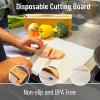 Mind Reader E-Z Board Disposable Plastic Cutting Board, 20 Square Feet, Easy Clean-Up and Convenient Use, Ideal for Camping, Hunting, Boating, and For People With Food Allergies, Clear(Bamboo Box)