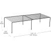 Mind Reader Expandable Shelf, Kitchen Pantry, Cabinet Organizer, Multi-Purpose Storage, Metal, 12.25-23″L x 10.25″W x 5.5″H, White(Black)