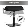 Mind Reader Foot Rest, Under Desk, Ergonomic, Hydraulic Height Adjustable, Ottoman, Office, Foam, 16.75″ L x 7.5″ W x 3.75″ H, Black(Height Adjustable Footrest)