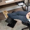 Mind Reader Foot Rest, Under Desk, Ergonomic, Hydraulic Height Adjustable, Ottoman, Office, Foam, 16.75″ L x 7.5″ W x 3.75″ H, Black(Height Adjustable Footrest)