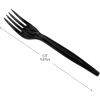 Mind Reader Fork Refill for CUTDISPBK-BLK, Plastic Utensils, Restaurant, Breakroom, 6.25″ L x 0.87″ W x 0.75″ H, 100 pcs, Black