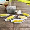Mind Reader French Fry Serving Set, Hosting Essentials, Outdoor Kitchen, Melamine, 4.75″ L x 3.25″ W x 6.75″ H, 4 pcs, White(Corn on the Cob)