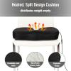 Mind Reader Heated Memory Foam Seat Cushion, Air-Cloud Technology, Coccyx & Hip Pain Relief with 4 Heat Settings, Timer & Auto Shut-Off, Black