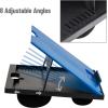 Mind Reader Lap Desk Laptop Stand, Bed Tray, Collapsible, Cushion, Portable, Dorm, Plastic, 14.75″L x 11″W x 7.3″H, Black(Blue)