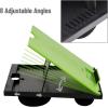 Mind Reader Lap Desk Laptop Stand, Bed Tray, Collapsible, Cushion, Portable, Dorm, Plastic, 14.75″L x 11″W x 7.3″H, Black(Green)