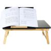 Mind Reader Lap Desk Laptop Stand, Bed Tray, Dorm Room, Folding Legs, Rayon From Bamboo, 21.25″L x 13.19″W x 8.25″H, Black