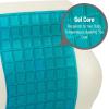Mind Reader Memory Foam Back Cushion, Lumbar Support, Posture Corrector, Office Chair, Car Seat, 13.5″L x 4″W x 12.25″H, Black(Black/Green)