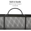 Mind Reader Mesh Organizer Caddy, 3-Compartment Countertop Holder, Metal Mesh, 10″L x 3.5″W x 5.5″H, Black(Black)