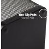 Mind Reader Mesh Trash Can, Waste Paper Basket, Square, Office, Metal Mesh, 9.75″L x 9.75″W x 12.25″H, Set of 2, Black(Classic Black)