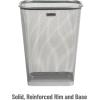 Mind Reader Mesh Trash Can, Waste Paper Basket, Square, Office, Metal Mesh, 9.75″L x 9.75″W x 12.25″H, Set of 2, Black(Silver)