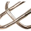 Mind Reader Metal Geometric Infinity Sculpture, Modern Home and Office Decor, Accent for Desks, Coffee Tables, and Shelves, Metal, Silver
