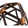 Mind Reader Metal Geometric Sculpture, Modern, Office Decoration, Home Decor, Metal, Black