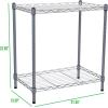 Mind Reader Microwave Shelf, Storage Shelves, Countertop Organizer, Kitchen Rack, Metal, 22.75″L x 13.25″W x 21.25″H, Silver