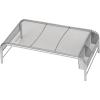 Mind Reader Monitor Stand, Ventilated Laptop Riser, Desktop Organizer, Side Storage, Metal Mesh, 20″L x 11.5″W x 5.5″H, Silver(Silver)