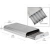 Mind Reader Nespresso Compatible Capsule Drawer, Countertop Organizer, Coffee Pod Holder, Storage, 9.25″L x 15″W x 2″H, Black(Silver)