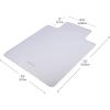 Mind Reader Office Chair Mat for Carpet, Chair Mat, PVC(Clear)