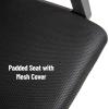 Mind Reader Office Chair with Wheels, Height Adjustable, Desk Chair, Computer Chair, 22.5″ L x 22.5″ W x 33-37″ H, Black(Black 23″l X 20″w X 44-48″h)