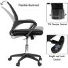 Mind Reader Office Chair with Wheels, Height Adjustable, Desk Chair, Computer Chair, 22.5″ L x 22.5″ W x 33-37″ H, Black(Black 23″l X 21″w X 34.25-38″h)