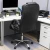 Mind Reader Office Chair with Wheels, Height Adjustable, Desk Chair, Computer Chair, 22.5″ L x 22.5″ W x 33-37″ H, Black(Black 23″l X 25″w X 45-49″h)