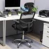 Mind Reader Office Chair with Wheels, Height Adjustable, Desk Chair, Computer Chair, 22.5″ L x 22.5″ W x 33-37″ H, Black(Black 24″l X 24″w X 42.5-47″h)