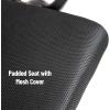 Mind Reader Office Chair with Wheels, Height Adjustable, Desk Chair, Computer Chair, 22.5″ L x 22.5″ W x 33-37″ H, Black(Black 25.5″l X 21″w X 42.5-47″h)