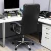 Mind Reader Office Chair with Wheels, Height Adjustable, Desk Chair, Computer Chair, 22.5″ L x 22.5″ W x 33-37″ H, Black(Black 25″l X 22″w X 45-47.5″h)