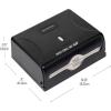 Mind Reader Paper Towel Dispenser, Tri-Fold Towel Holder, Restroom, Wall Mount, Bathroom, 10.25″L x 3.75″W x 8″H, Black(Black)