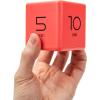 Mind Reader Productivity Timer, Kitchen Timer, Egg Timer, Kids Timer, Digital, Cube, Plastic, 2.55″ L x 2.55″ W x 2.55″ H, White(Red and Green)