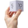 Mind Reader Productivity Timer, Kitchen Timer, Egg Timer, Kids Timer, Digital, Cube, Plastic, 2.55″ L x 2.55″ W x 2.55″ H, White(White)