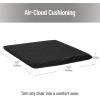 Mind Reader Seat Cushion with Gel Core, Ergonomic Pressure Relief for Tailbone, Hip, Coccyx & Sciatica Pain, Office, Car, Wheelchair, Black